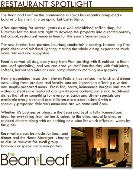 Bean and Leaf Featured Restaurant
